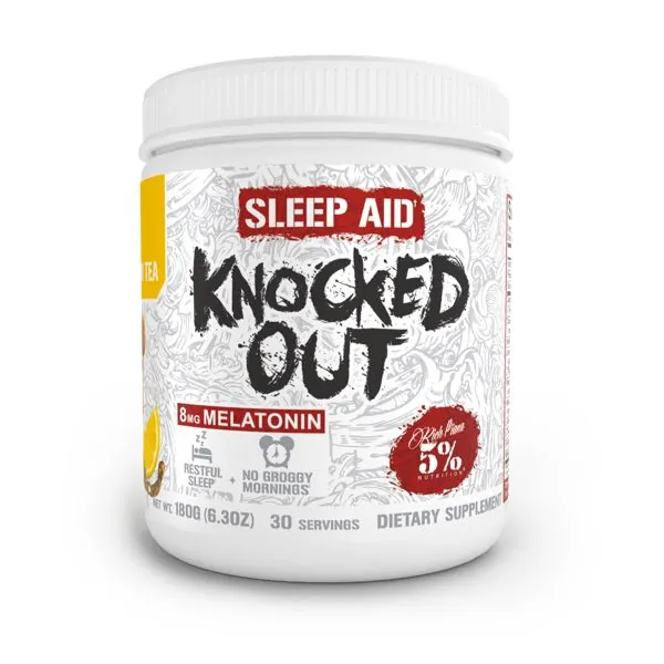 5% Nutrition Knocked Out Sleep Aid Honey Lemon Tea