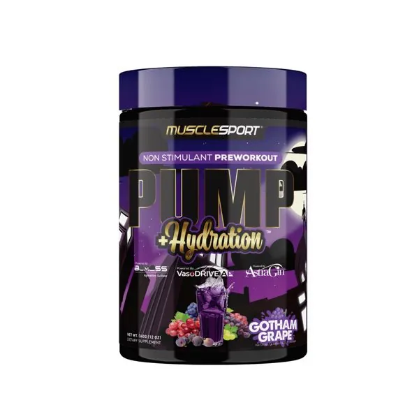 MuscleSport Pump + Hydration Non-Stim Pre-Workout (40 serv)