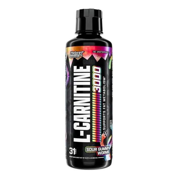 Nutrex Research Liquid Carnitine 3000 Sour Gummy Worms