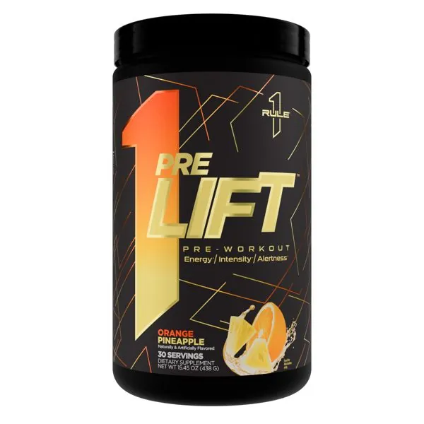 Rule One Proteins preLIFT Pre-Workout Orange Pineapple 30 Servings