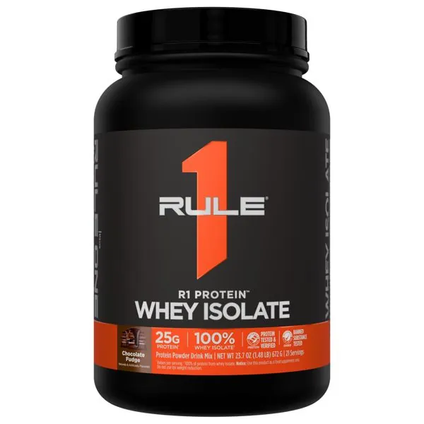 Rule One Proteins R1 Protein Whey Isolate Chocolate Fudge 2 lb